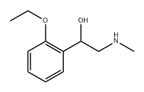 Benzenemethanol, 2-ethoxy-α-[(methylamino)methyl]- Structure