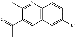 1-(6-bromo-2-methylquinolin-3-yl)ethan-1-one Structure