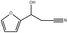 2-Furanpropanenitrile, β-hydroxy- Structure