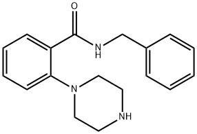 N-benzyl-2-(piperazin-1-yl)benzamide Structure