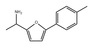 2-Furanmethanamine, α-methyl-5-(4-methylphenyl)- Structure