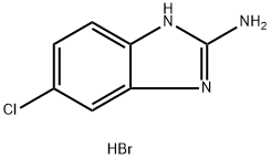 6-Chloro-1H-Benzo[D]Imidazol-2-Amine Hydrobromide 구조식 이미지