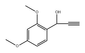 1-(2,4-Dimethoxyphenyl)prop-2-yn-1-ol 구조식 이미지