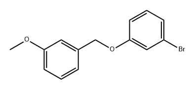 1-Bromo-3-[(3-methoxypheny)methoxy]benzene Structure