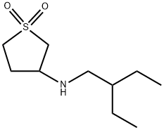 3-Thiophenamine, N-(2-ethylbutyl)tetrahydro-, 1,1-dioxide 구조식 이미지