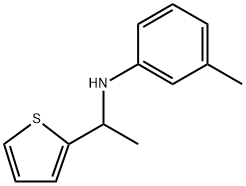 2-Thiophenemethanamine, α-methyl-N-(3-methylphenyl)- Structure