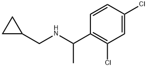 Benzenemethanamine, 2,4-dichloro-N-(cyclopropylmethyl)-α-methyl- Structure