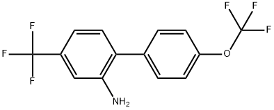 2-Amino-4'-(trifluoromethoxy)-4-(trifluoromethyl)biphenyl Structure