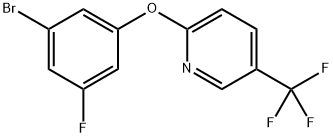 2-(3-Bromo-5-fluorophenoxy)-5-(trifluoromethyl)-pyridine Structure