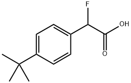 Benzeneacetic acid, 4-(1,1-dimethylethyl)-α-fluoro- Structure