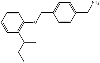 4-[[2-(1-Methylpropyl)phenoxy]methyl]benzenemethanamine Structure