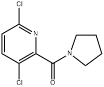 (3,6-dichloropyridin-2-yl)(pyrrolidin-1-yl)methanone Structure