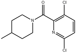 (3,6-dichloropyridin-2-yl)(4-methylpiperidin-1-yl)methanone Structure