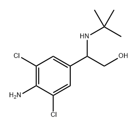 Benzeneethanol, 4-amino-3,5-dichloro-β-[(1,1-dimethylethyl)amino]- Structure