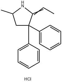 EMDP HCl (2-Ethyl-5-methyl-3,3-diphenylpyrroline) Structure