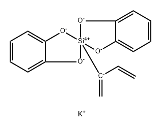 Potassium bis(1,2-benzenediolato)(1,3-butadien-2-yl)silicate, min. 98% Structure