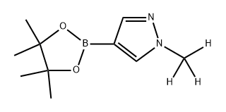 1-(2H3)methyl-4-(tetramethyl-1,3,2-dioxaborolan-2-yl)-1H-pyrazole Structure