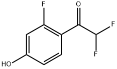 2,2-Difluoro-1-(2-fluoro-4-hydroxyphenyl)ethanone Structure