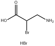 Propanoic acid, 3-amino-2-bromo-, hydrobromide (1:1) Structure