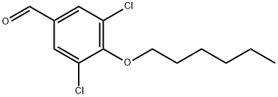 3,5-Dichloro-4-(hexyloxy)benzaldehyde Structure