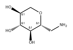 6-아미노-1,5-안히드로-6-데옥시글루시톨 구조식 이미지