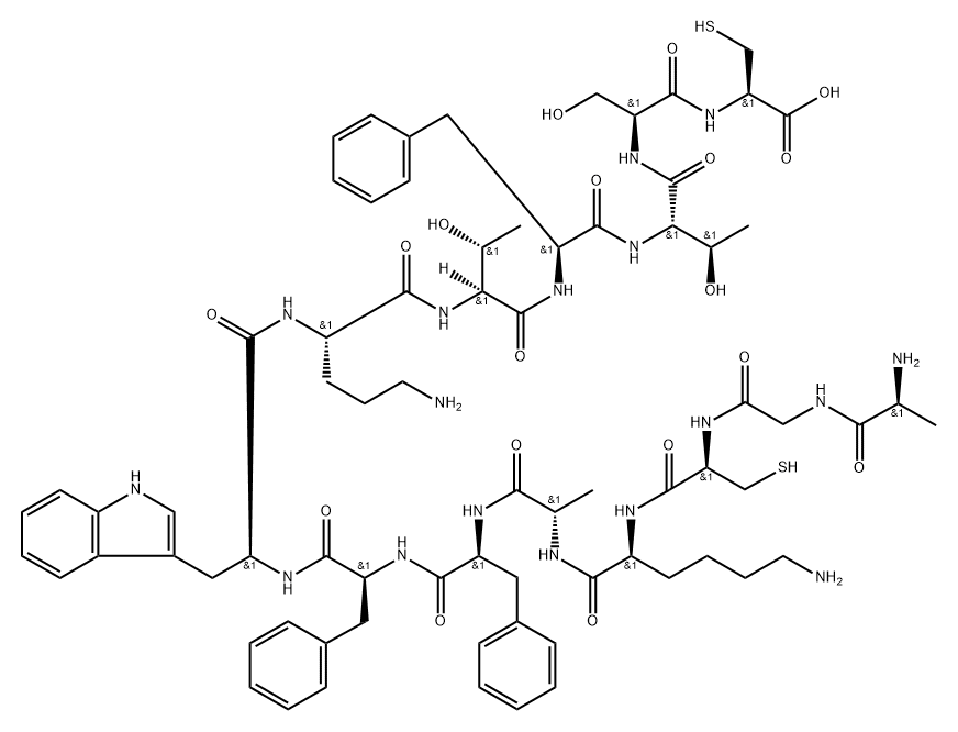 somatostatin, Ala(5)-Orn(9)- Structure