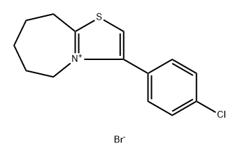 3-(4-Chlorophenyl)-6,7,8,9-tetrahydro-5h-thiazolo[3,2-a]azepin-4-ium bromide Structure