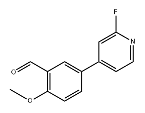 5-(2-Fluoropyridin-4-yl)-2-methoxybenzaldehyde 구조식 이미지