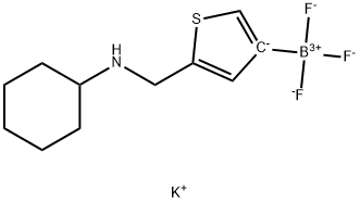 Borate(1-), [5-[(cyclohexylamino)methyl]-3-thienyl]trifluoro-, potassium (1:1), (T-4)- Structure