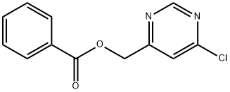 4-Pyrimidinemethanol, 6-chloro-, 4-benzoate Structure