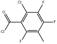 2-Chloro-3,4,6-trifluoro-5-methylbenzoyl chloride Structure