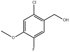 (2-chloro-5-fluoro-4-methoxyphenyl)methanol Structure
