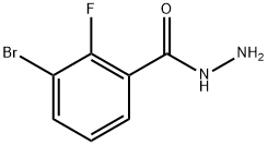 3-Bromo-2-fluorobenzoic acid hydrazide Structure