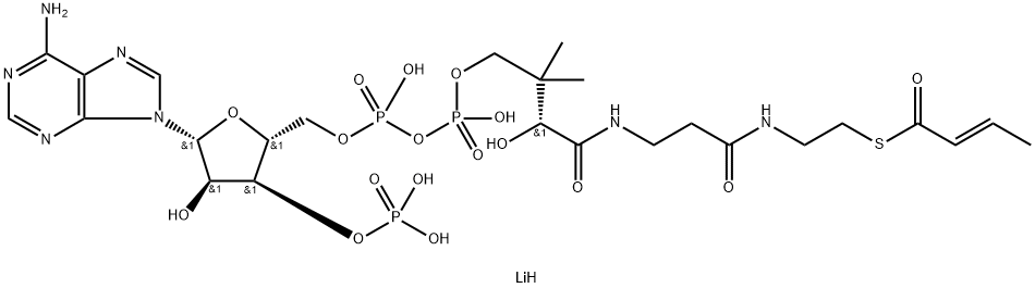 CROTONOYL COENZYME A TRILITHIUM SALT Structure