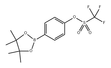 4-(4,4,5,5-Tetramethyl-1,3,2-dioxaborolan-2-yl)phenyl trifluoromethanesulfonate Structure