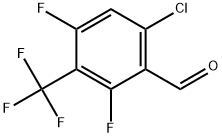 6-Chloro-2,4-difluoro-3-(trifluoromethyl)benzaldehyde Structure