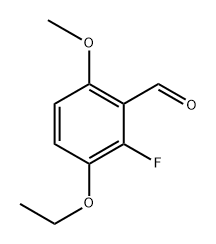 3-Ethoxy-2-fluoro-6-methoxybenzaldehyde Structure