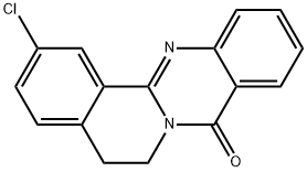 2-chloro-5,6-dihydro-8H-isoquinolino[1,2-b]quinazolin-8-one 구조식 이미지