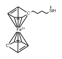 ferrocene, [4-(dimethylsilyl)butyl]- Structure