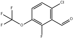 6-Chloro-2-fluoro-3-(trifluoromethoxy)benzaldehyde Structure