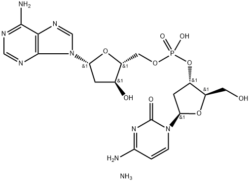 2'-DEOXYCYTIDYLYL(3'5')-2'-*DEOXYADENOSINE암모늄 구조식 이미지