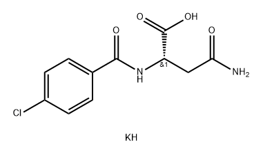 Potassium 3-carbamoyl-2-[(4-chlorophenyl)formamido]propanoate Structure