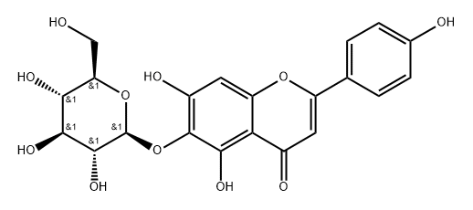 apigenin-6-C-glucoside Structure