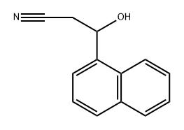 1-Naphthalenepropanenitrile, β-hydroxy- Structure