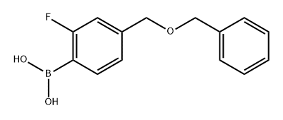 4-Benzyloxymethyl-2-fluorophenylboronic acid Structure