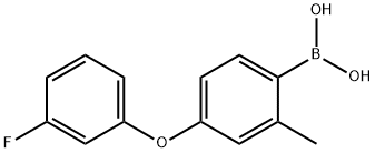 (4-(3-Fluorophenoxy)-2-methylphenyl)boronic acid Structure