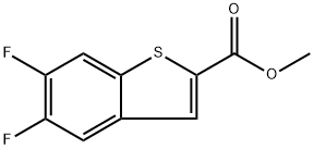 methyl 5,6-difluorobenzo[b]thiophene-2-carboxylate Structure