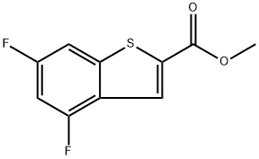 methyl 4,6-difluorobenzo[b]thiophene-2-carboxylate Structure