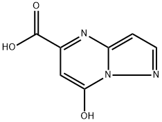 7-hydroxypyrazolo[1,5-a]pyrimidine-5-carboxylic acid 구조식 이미지