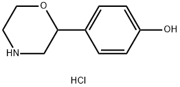 Phenol, 4-(2-morpholinyl)-, hydrochloride 구조식 이미지